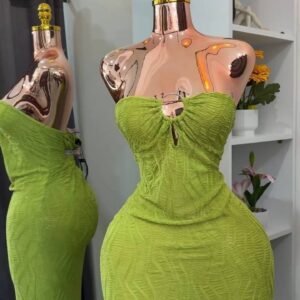 The Lime Luxe Strapless Dress